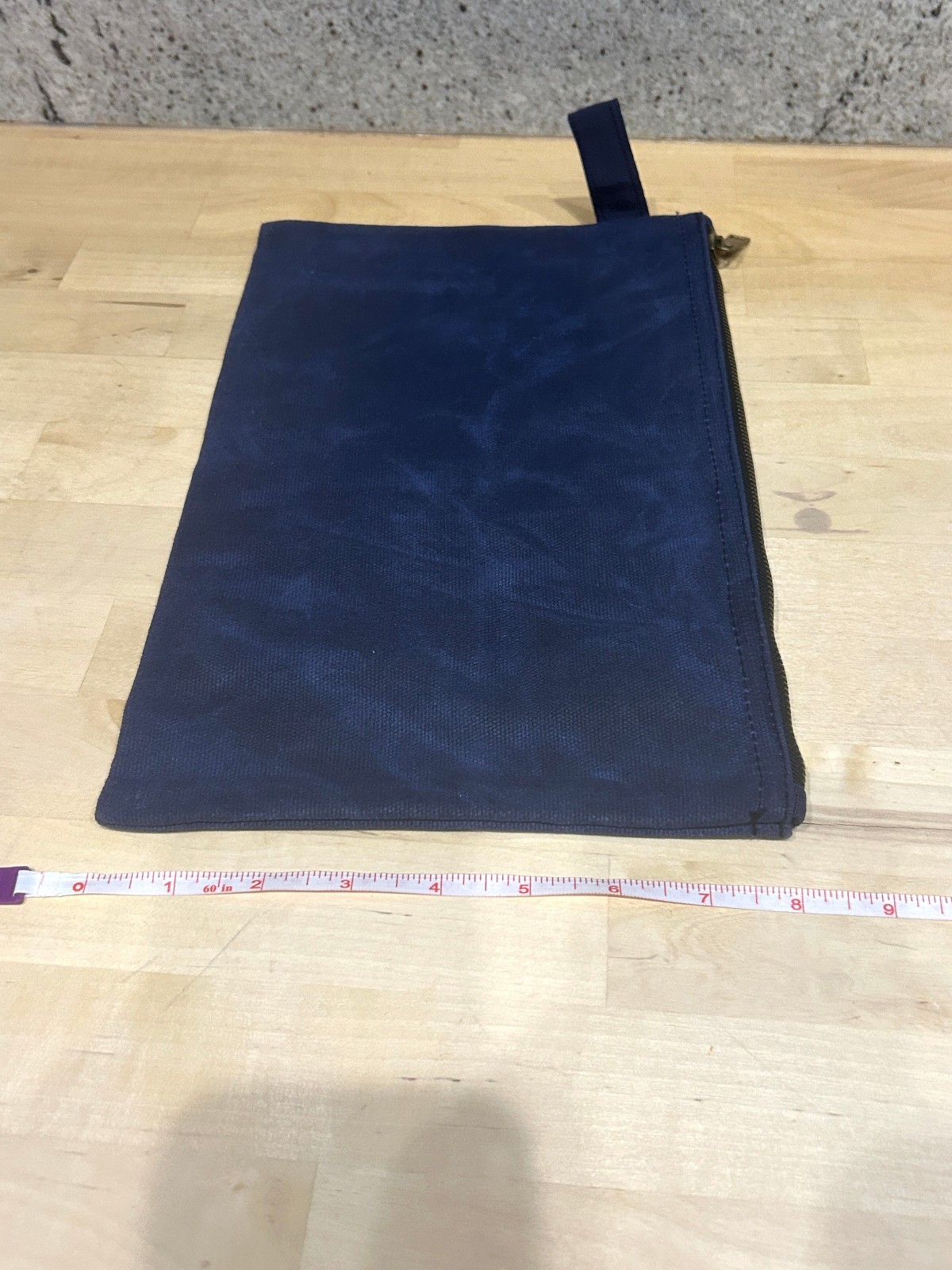Fabric Canvas Pouches with Zipper Black, Blue- 12″x8″ (Qty 2) – 7″x4″ (Qty 2)
