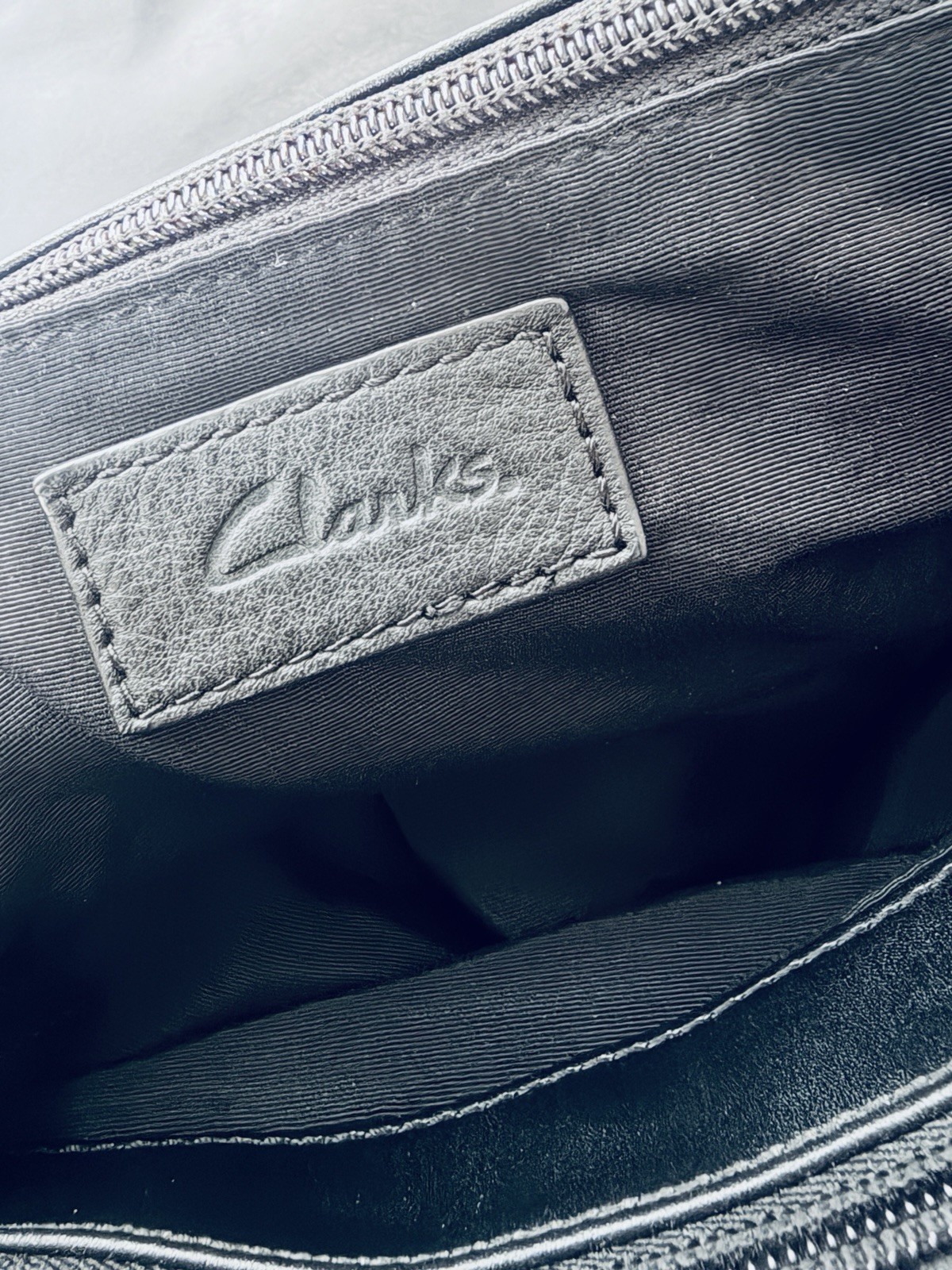 Clarks Genuine Leather Professional Satchel – Classic Black Business Work Bag