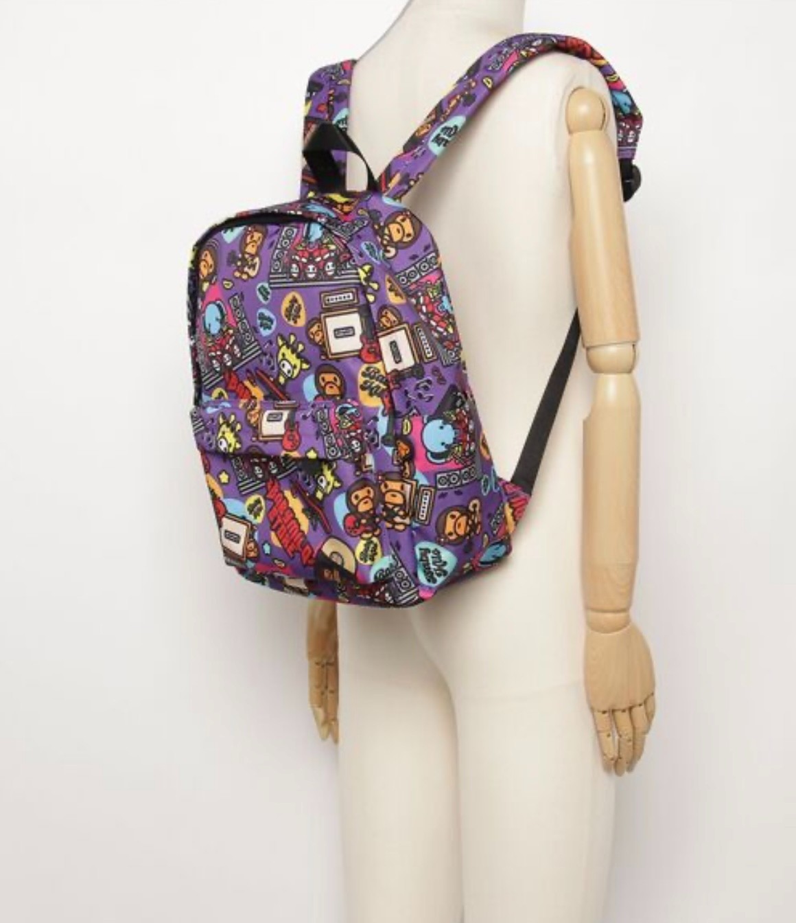 A BATHING APE BABY MILO Daypack Backpack Rucksack Ivory AM70189308 BAPE Japan