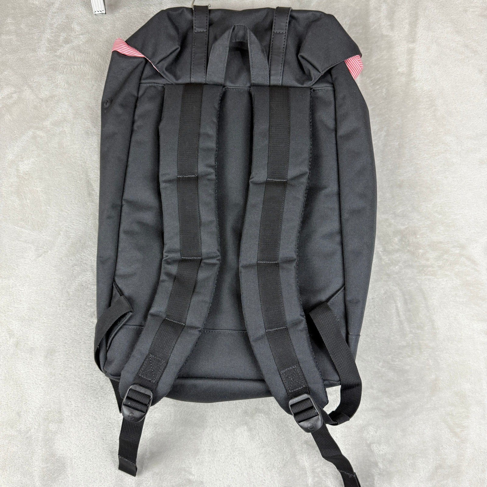 Herschel Supply Co Laptop Backpack Mens 23L Black Retreat Crosshatch Bag NWOT