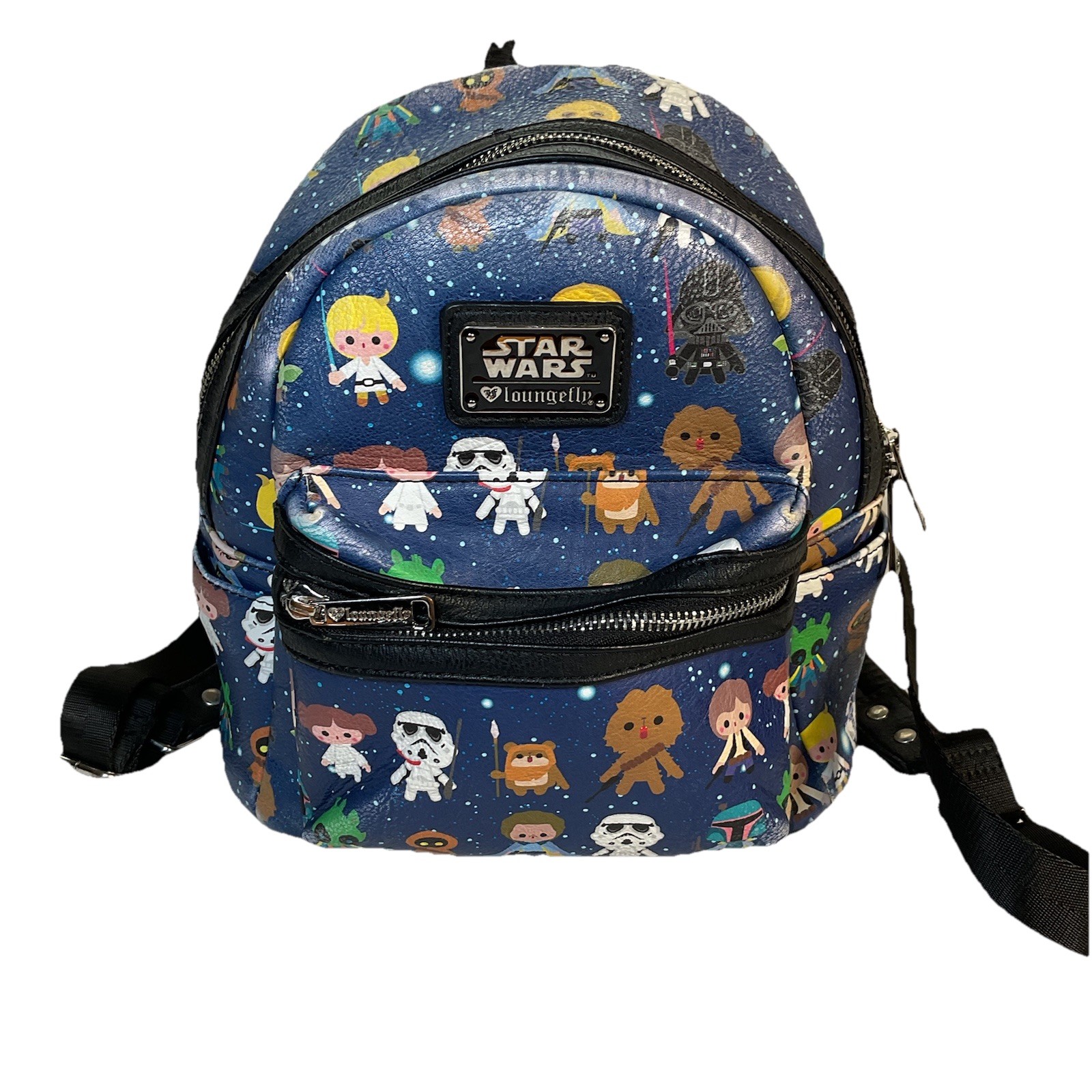 Disney Star Wars Chibi Characters Loungefly Park Pack Diaper Backpack Bag *see
