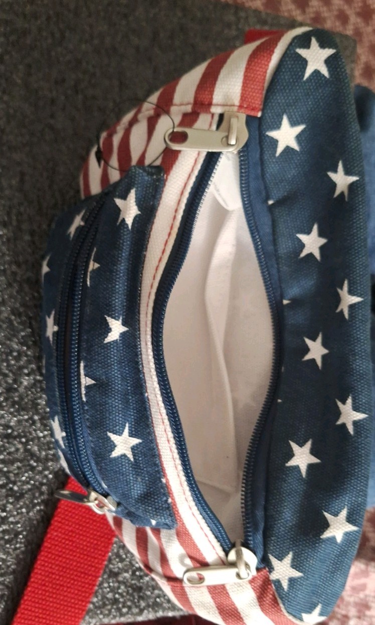 American Flag Fanny Pack 4th Of July Fireworks & BBQ Storage