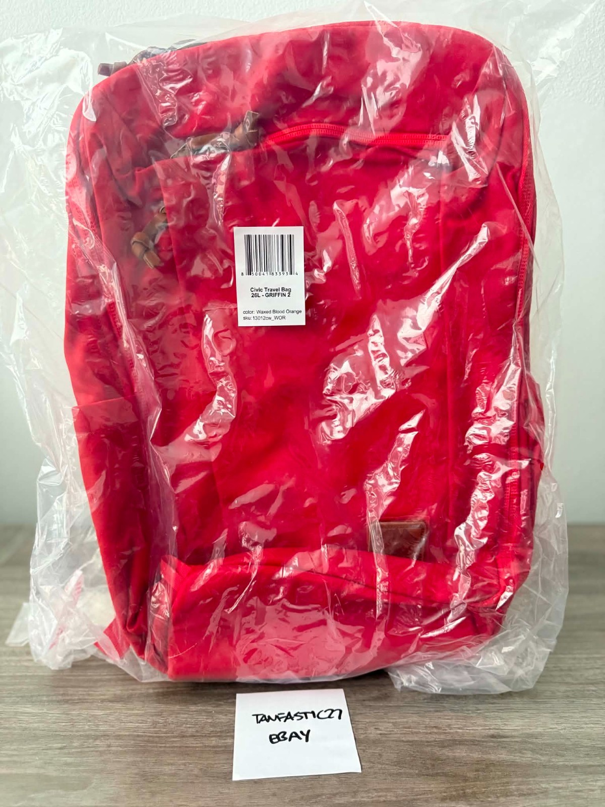 NEW Evergoods CTB Civic Travel Bag 26L Griffin Blood Orange ✅SHIPS IN 1 DAY✅