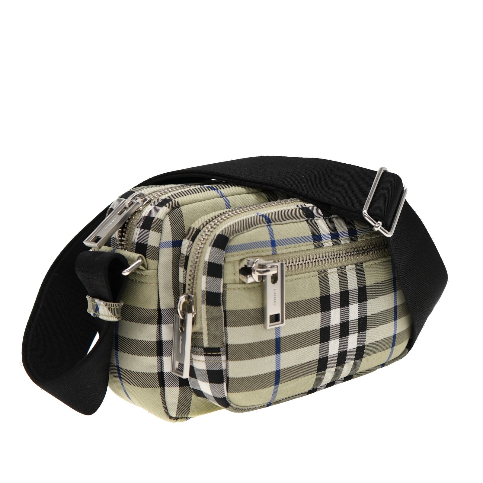 Burberry Warner Camera Crossbody Messenger Bag Lichen IP Check New