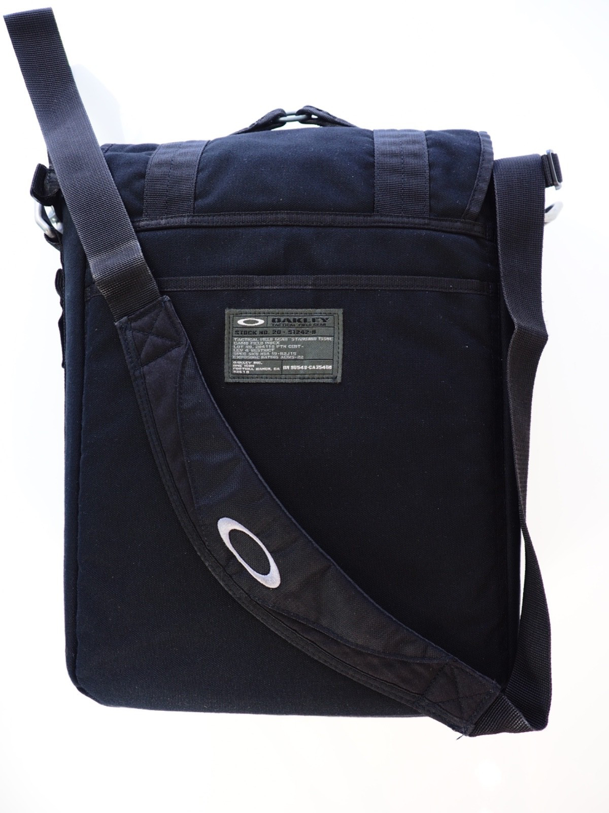 Oakley SI Tactical Field Gear Vertical Large Crossbody Laptop Bag Black