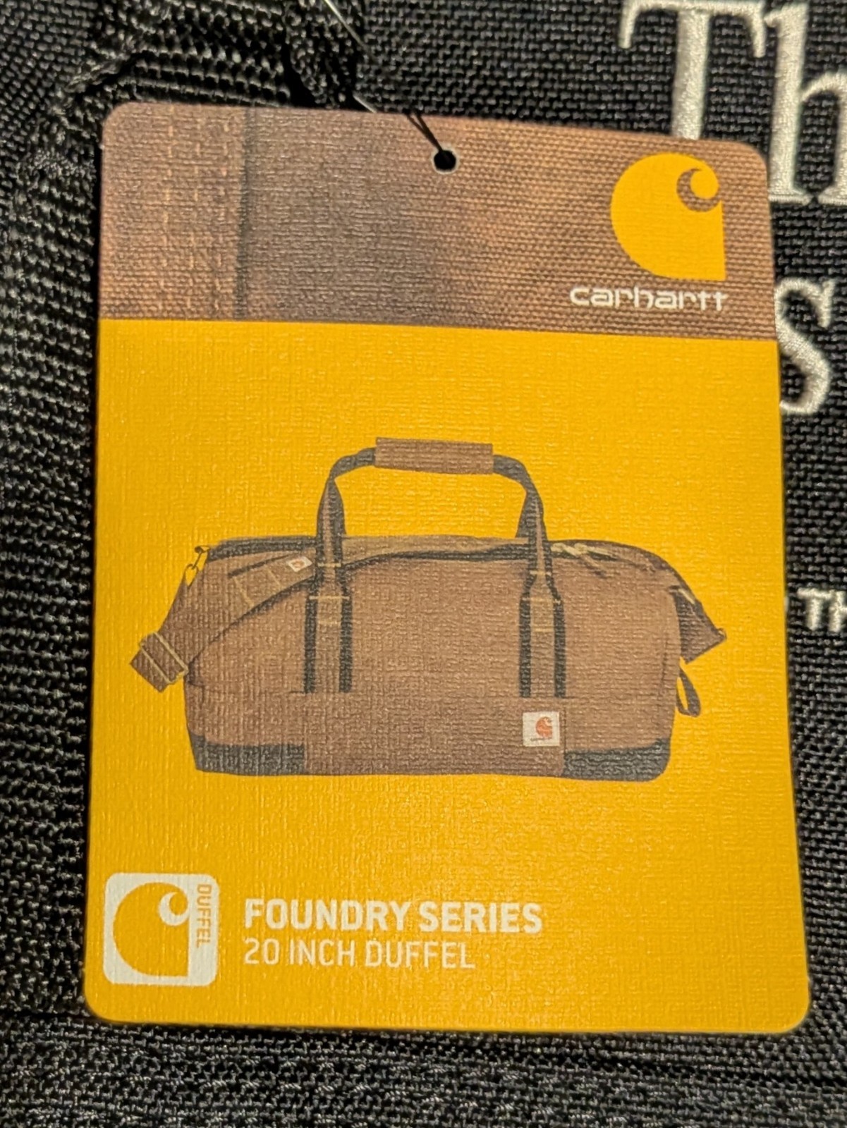 Carhartt Foundry Series 20″ Duffle Bag in Black w/ COMPANY EMBROIDERY – NWT