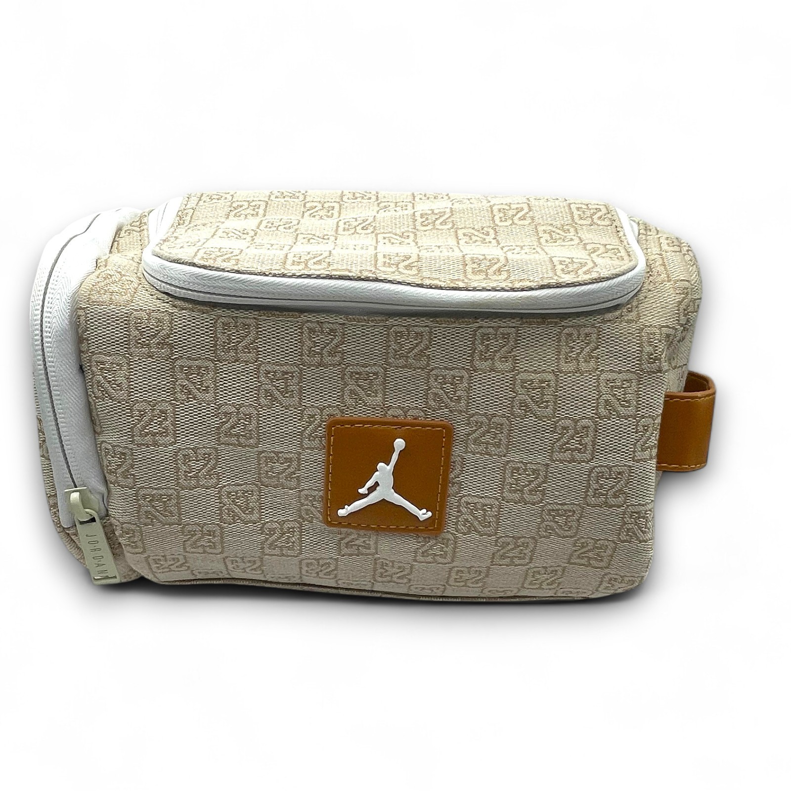 Air Jordan Monogram Logo Jacquard Dopp Kit 5.9L Luxury Travel Bag