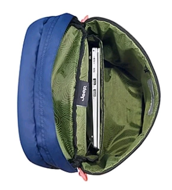NEW! NWT Jeep Cylindrical Laptop Backpack Twilight Navy Fast Free Ship JS013C