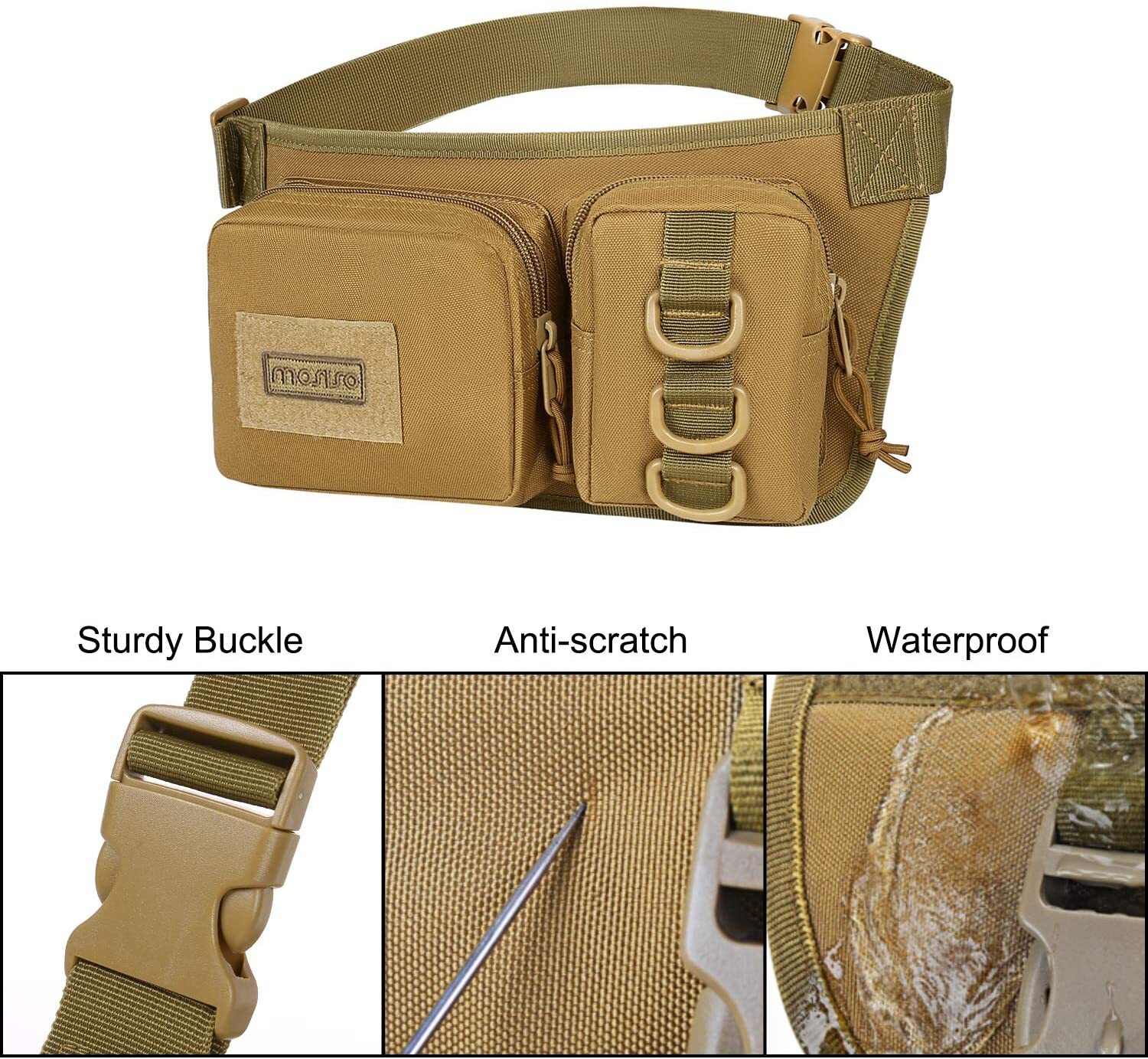 Tactical Waist Bag Nylon Oxford Utility Multipurpose EDC Utility Waist Pouch US