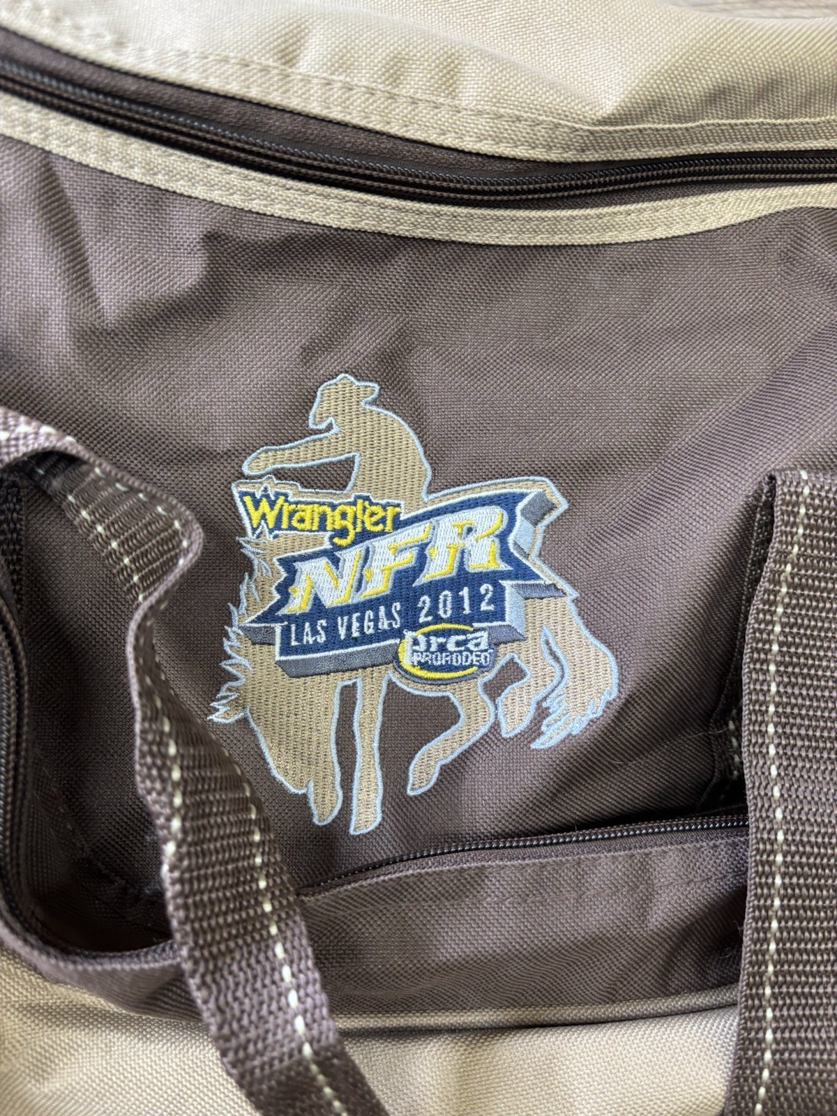 Justin Boots PRCA Rodeo Duffle Shoulder Bag Wrangler NFR Las Vegas 2012