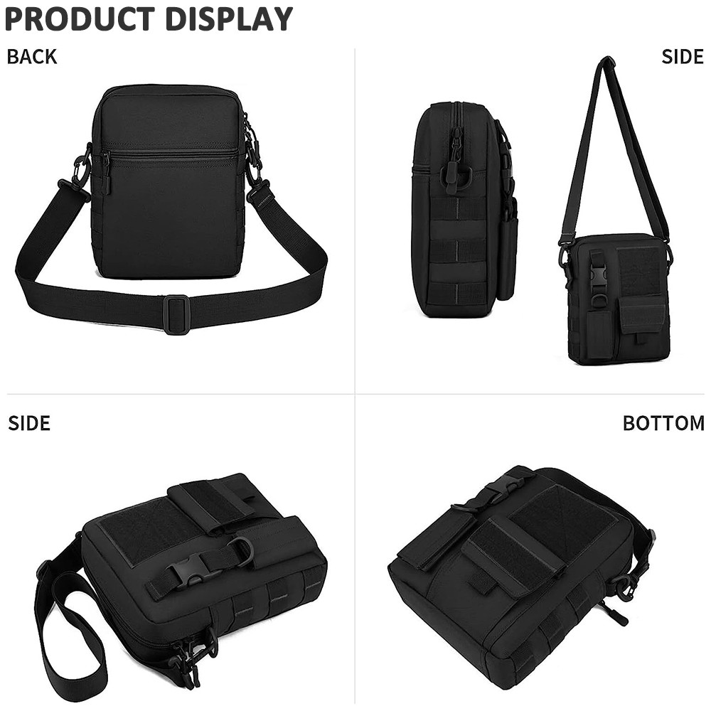 Small Canvas Messenger Bags Classic Vintage Shoulder Bags for Work School Travel