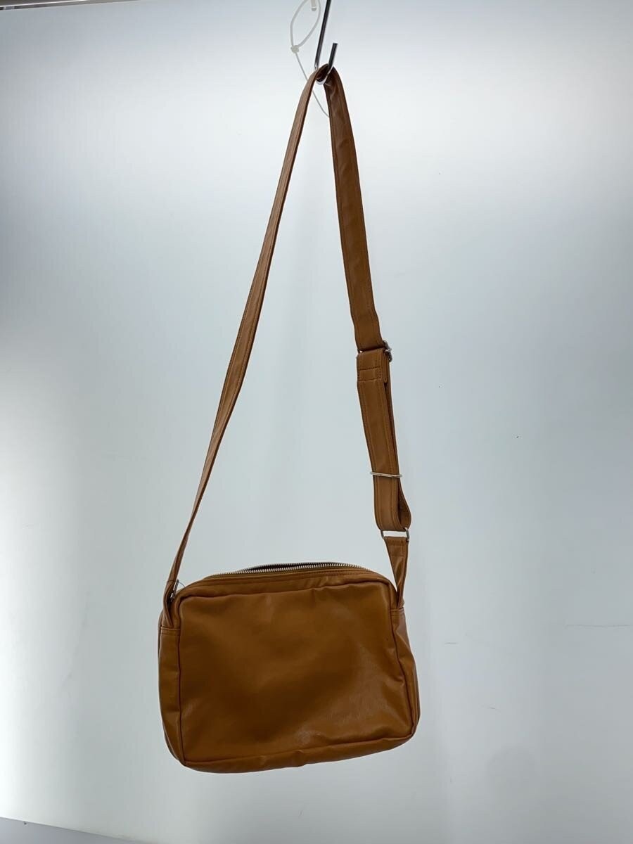 PORTER Shoulder Bag Leather Camel Plain
