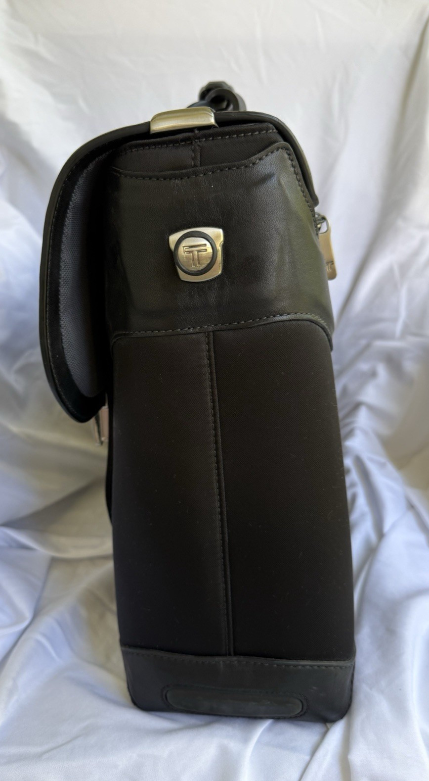 NWT Tumi Formula T Circuit Briefcase 2951DF Leather Nylon Deadstock Complete