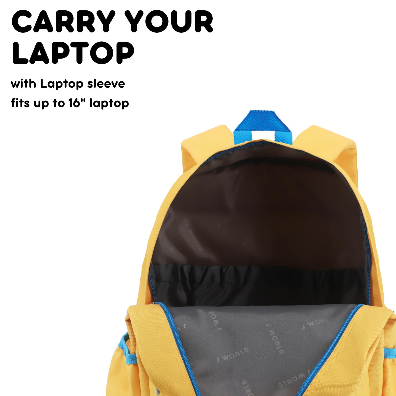 J World Oz Middle School Backpack Laptop Bookbag Boys Girls Kumquat