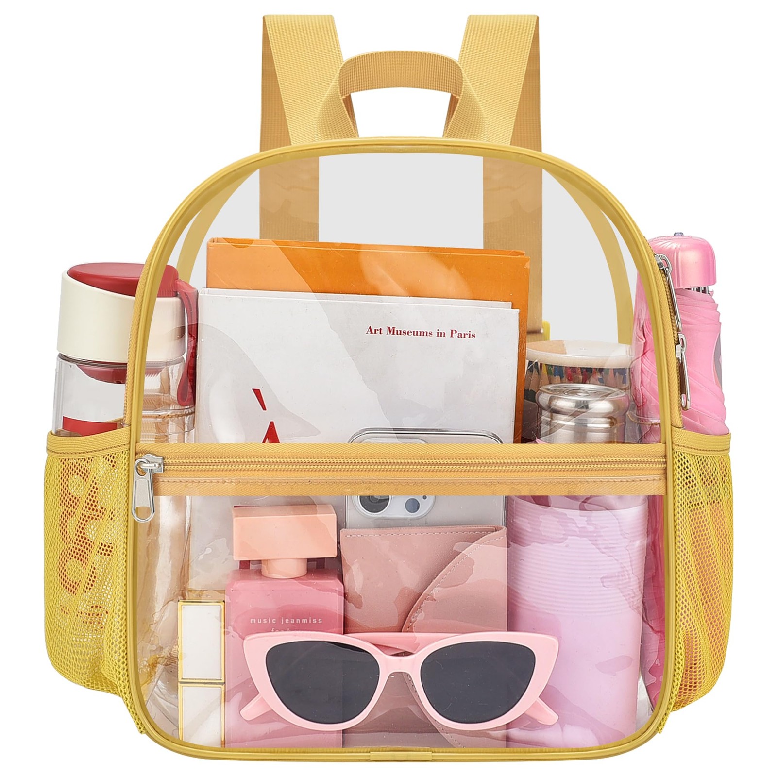 Clear Stadium Backpack Small 12x6x12 Inch Bag Sports Concert Event Work PVC