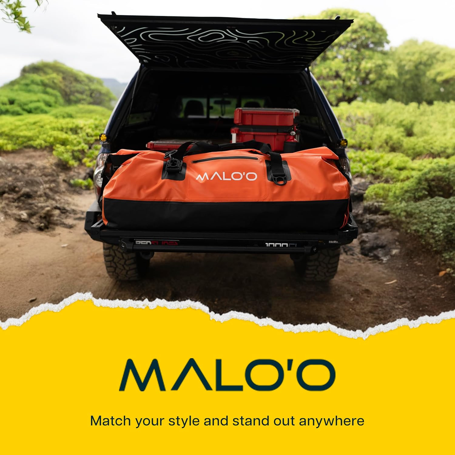 Malo’O Waterproof Dry Duffel, Heavy-Duty Roll Top Waterproof Gear Bag with Shoul