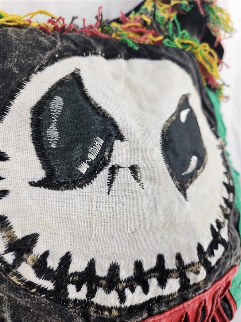 Vintage Jack Skellington Nightmare Before Christmas Nepal Handmade Shoulder Bag