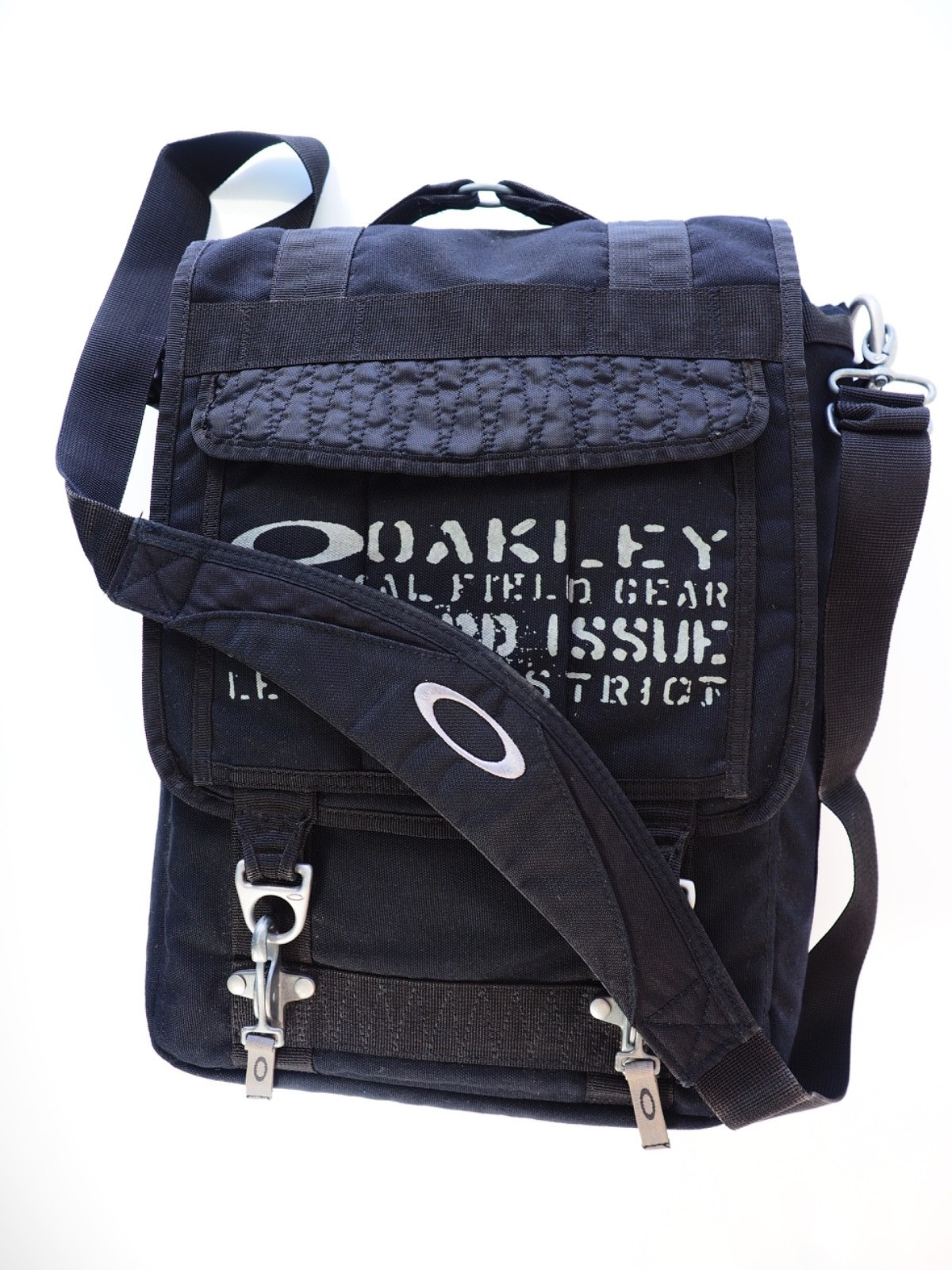Oakley SI Tactical Field Gear Vertical Large Crossbody Laptop Bag Black