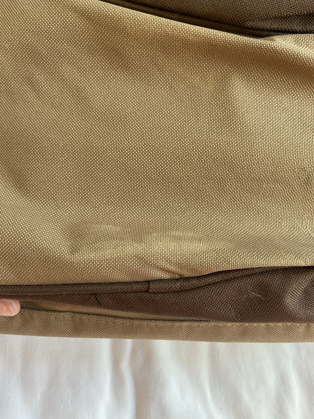 2011 Justin Boots NFR PRCA Rodeo Wrangler Las Vegas Brown Duffle Bag