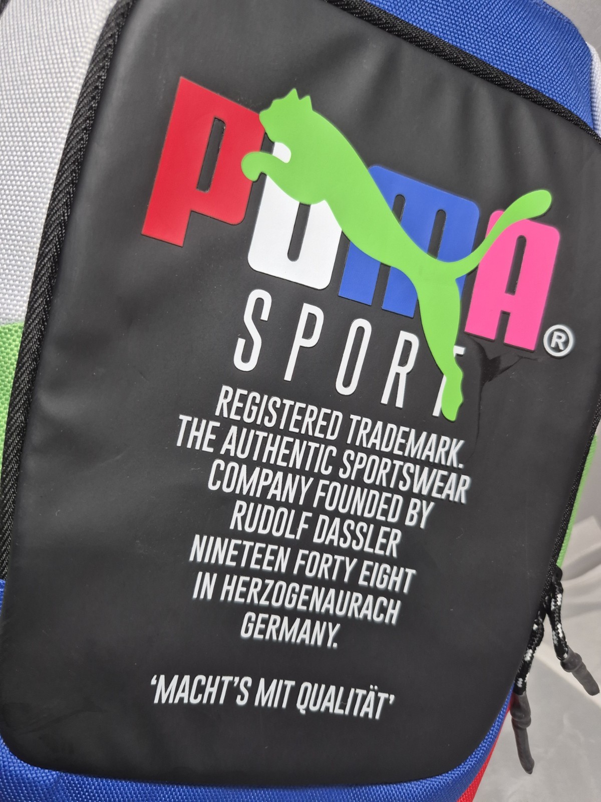 💥 PUMA Forecast Multitude Sling Backpack Blue Multi Shoulder Bag New