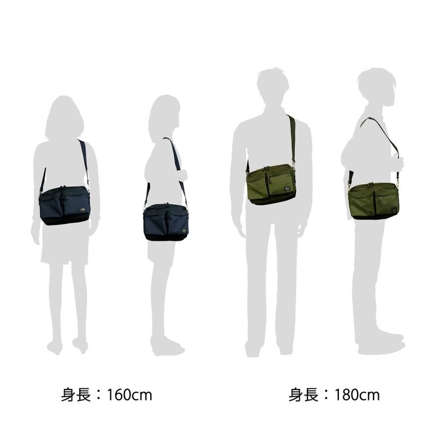 PORTER YOSHIDA FORCE SHOULDER BAG S 855-05457 Color Black/Olive Drab/Navy New