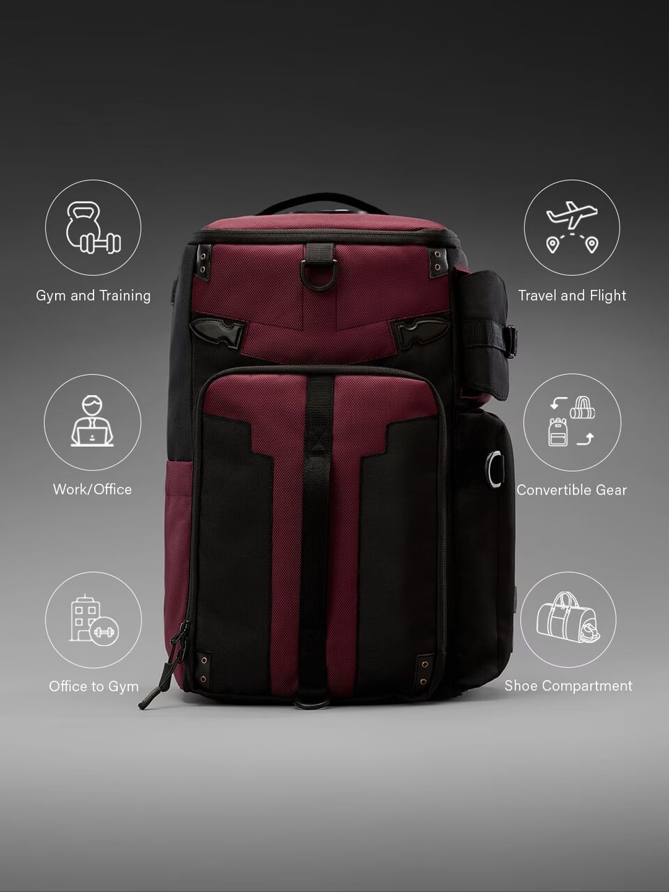 Deadpool Maximum Effort Gear 3-in-1 Backpack Duffel official licensed 2026