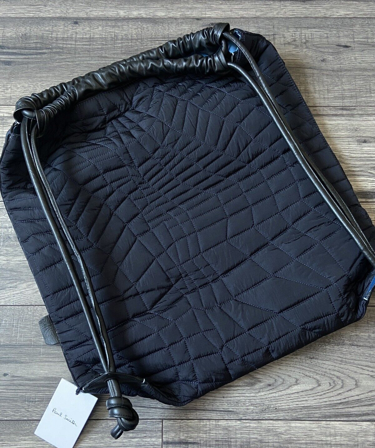 PAUL SMITH RUNWAY SS 20 QUILTED DRAWSTRING BACKPACK RUCKSACK RETAIL €760 BNWT