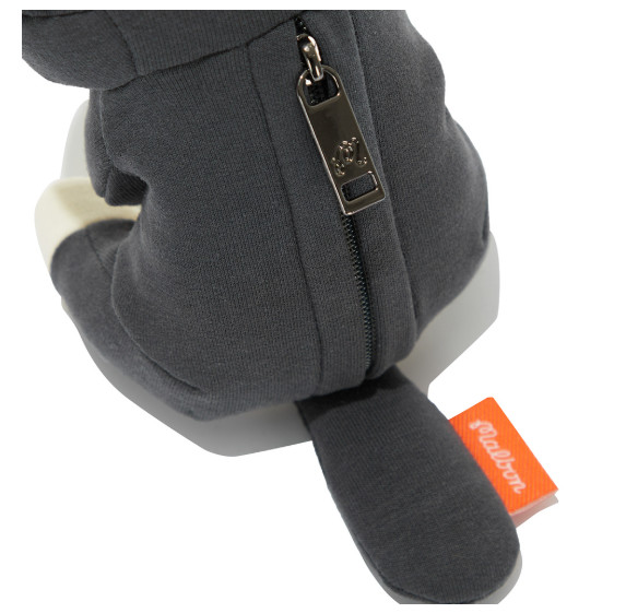 Malbon Golf Beaver Character Ball Case Keyring Plush Charcoal Authentic