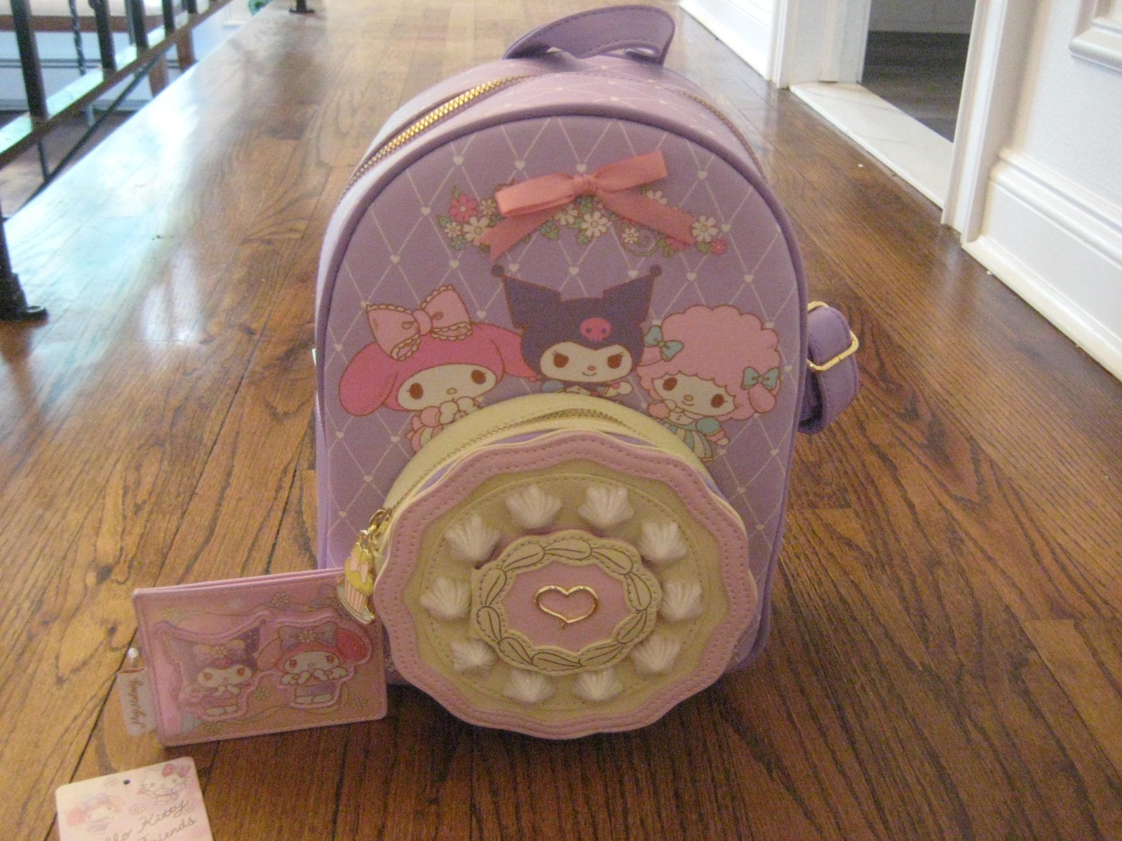 Her Universe My Melody Kuromi My Sweet Piano Tea Party Mini Back + Card Holder