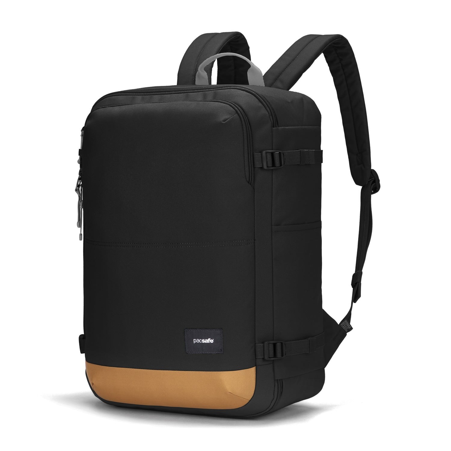 Pacsafe Unisex Go Anti-Theft Adjustable Carry-on Backpack, 34-Liter Jet Black