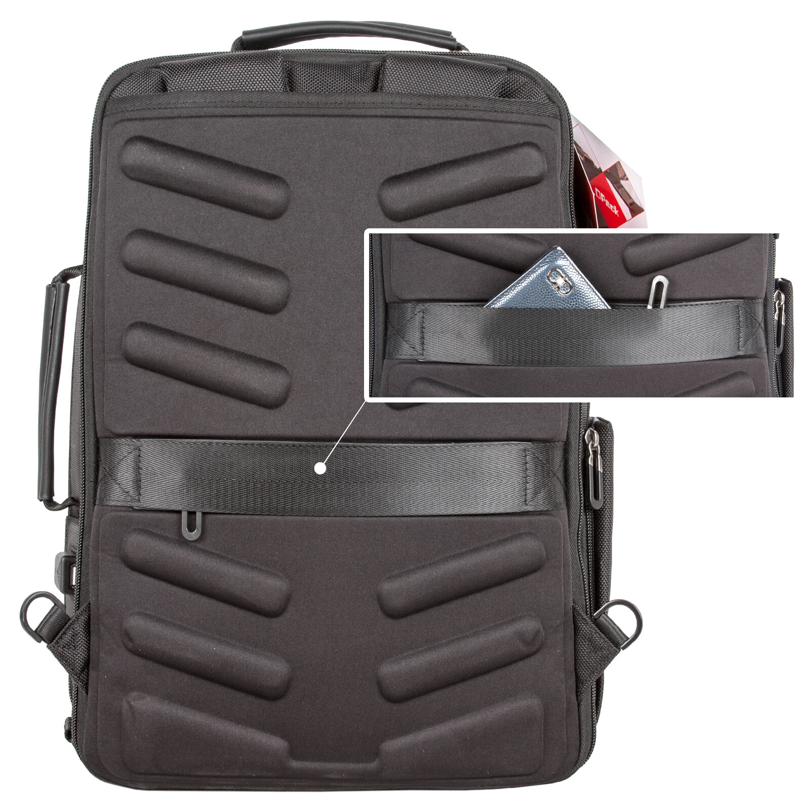 15.6″ RFID Business Backpack Laptop Increase Compartment Bag USB Charging Port