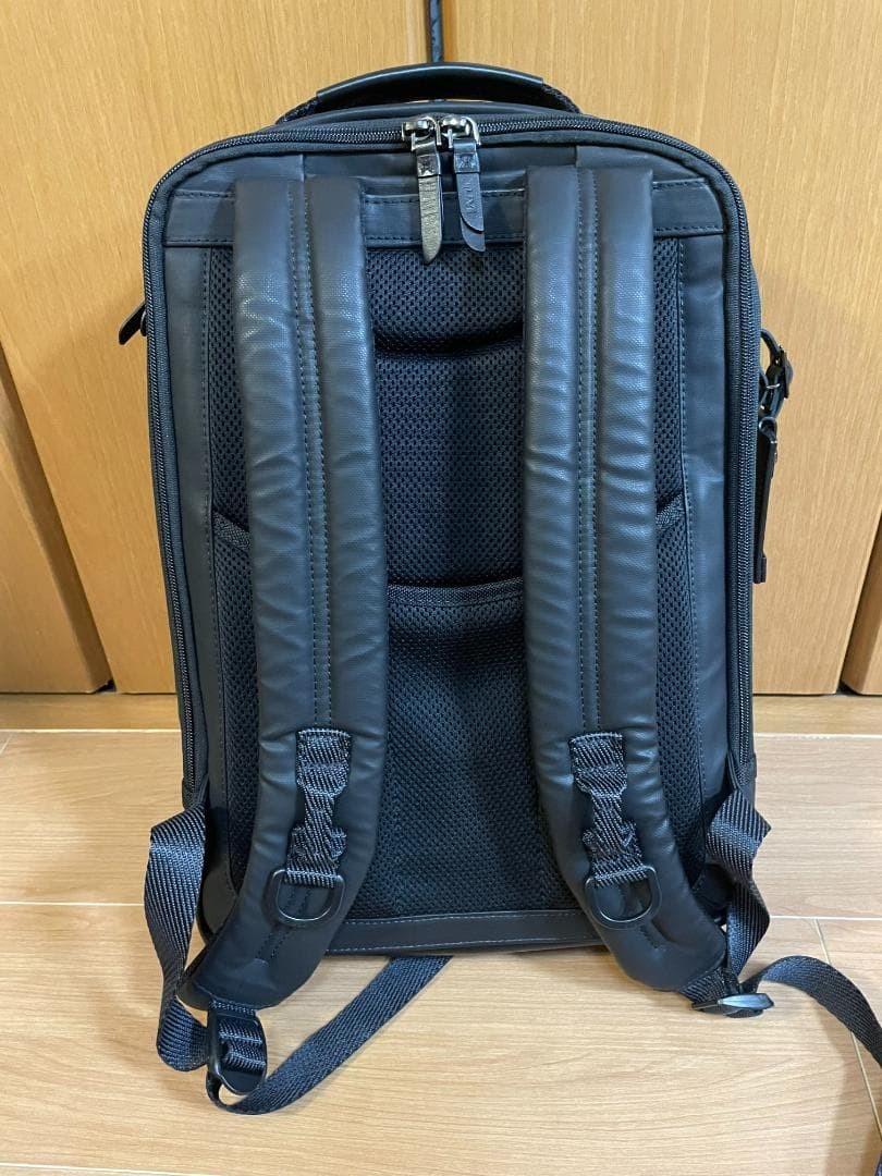 Tumi Alpha Bravo Davis Slim Business Backpack Coated Canvas 42cm