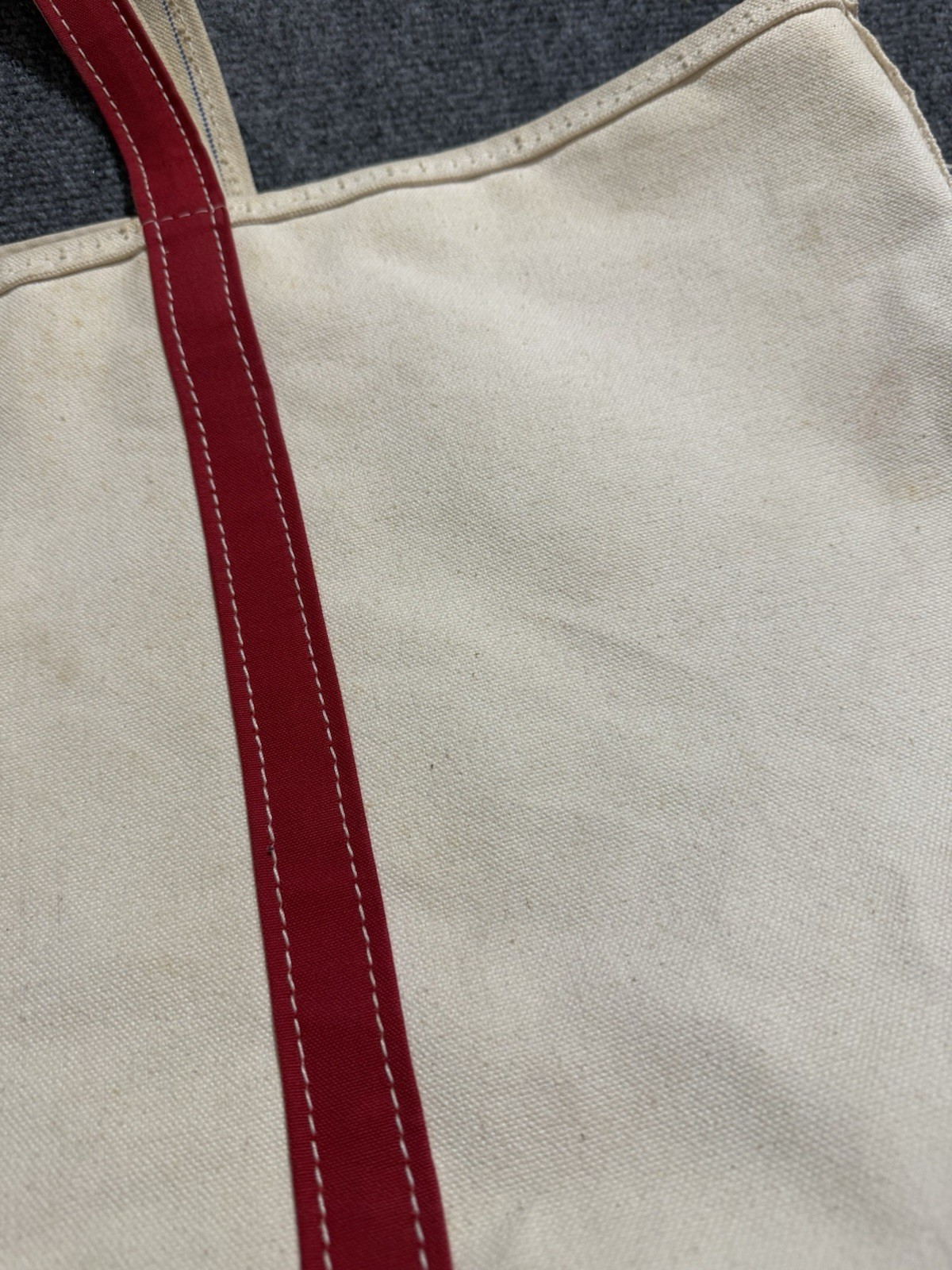 Vintage L.L. Bean Boat And Tote Bag Multi Color Canvas XL Zipper