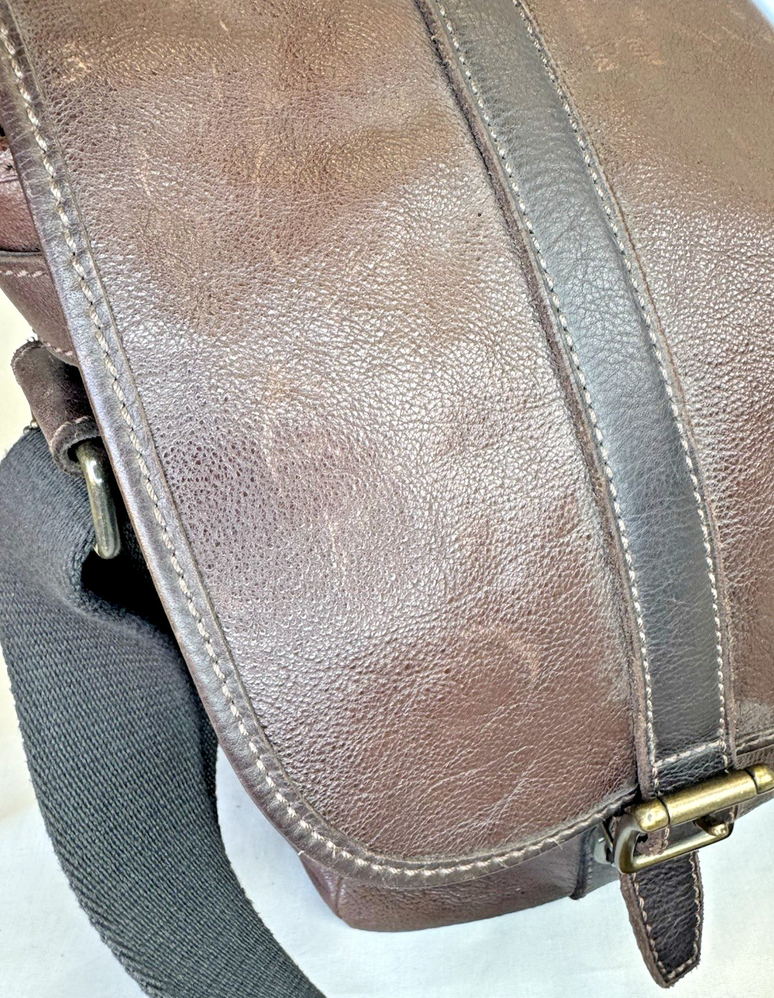 Fossil Estate Brown Leather Messenger/Shoulder/Laptop Bag – EXCELLENT CONDITION!