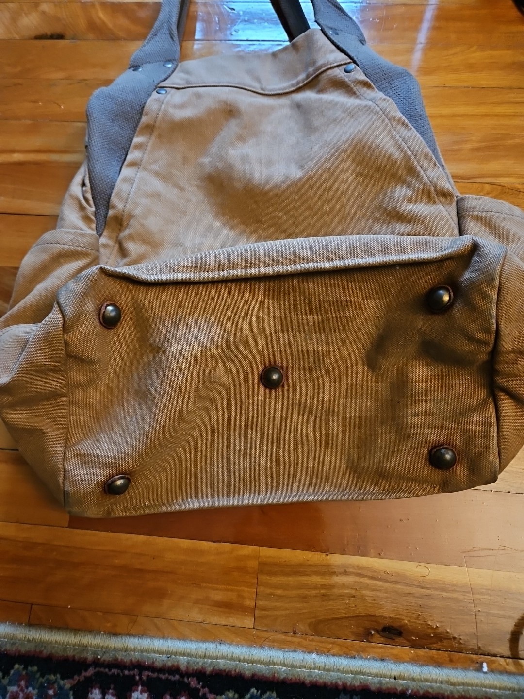 Double RL Tote bag Twill Canvas Vintage RRL Brown