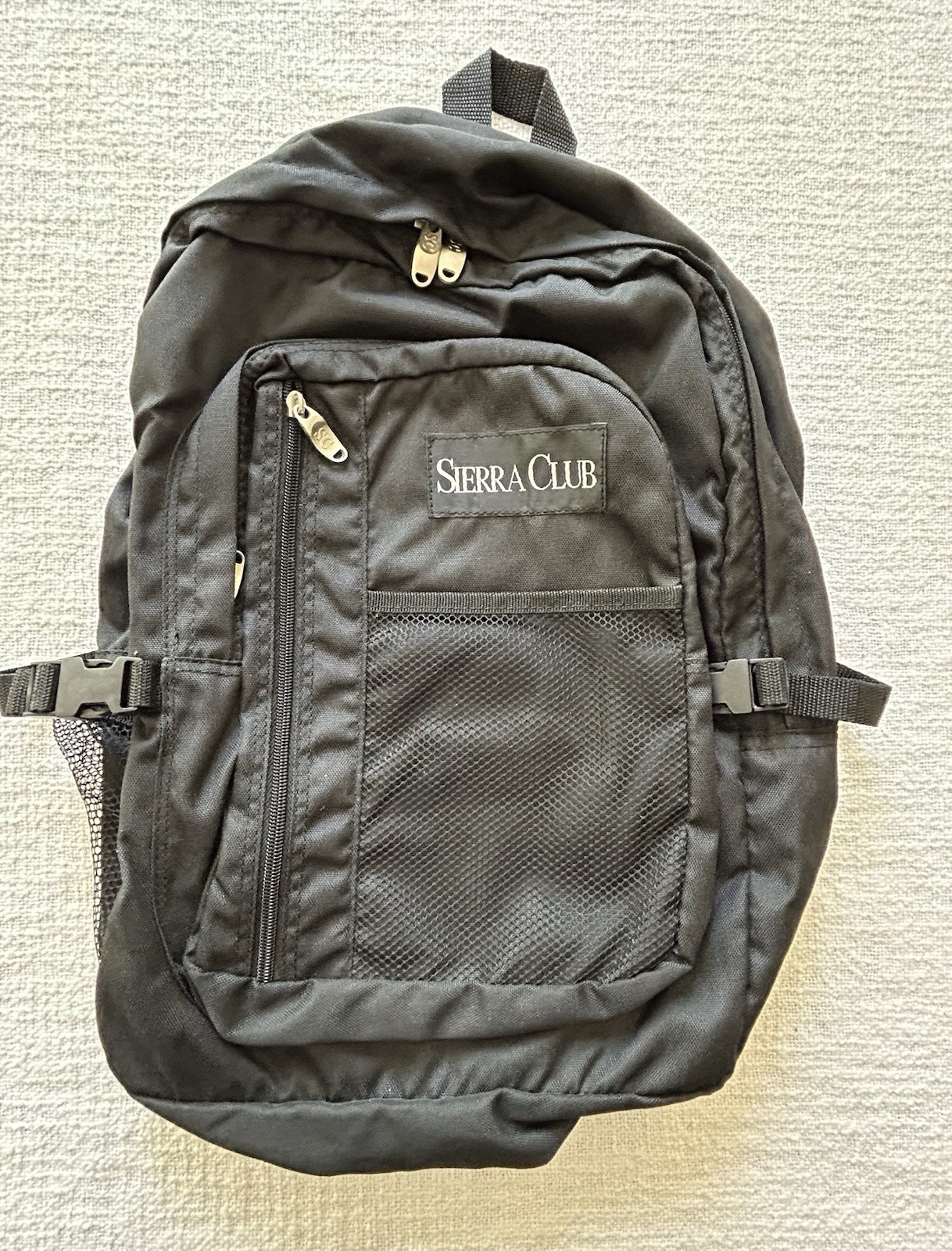 Sierra Club Black Backpack packable Lightweight EUC