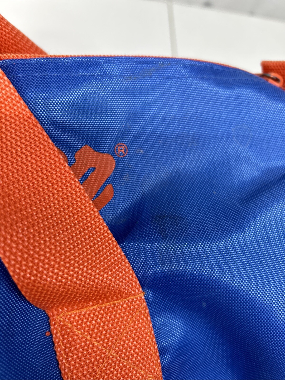 VTG Macgregor Nylon Red And Blue Duffle Bag Gym Bag
