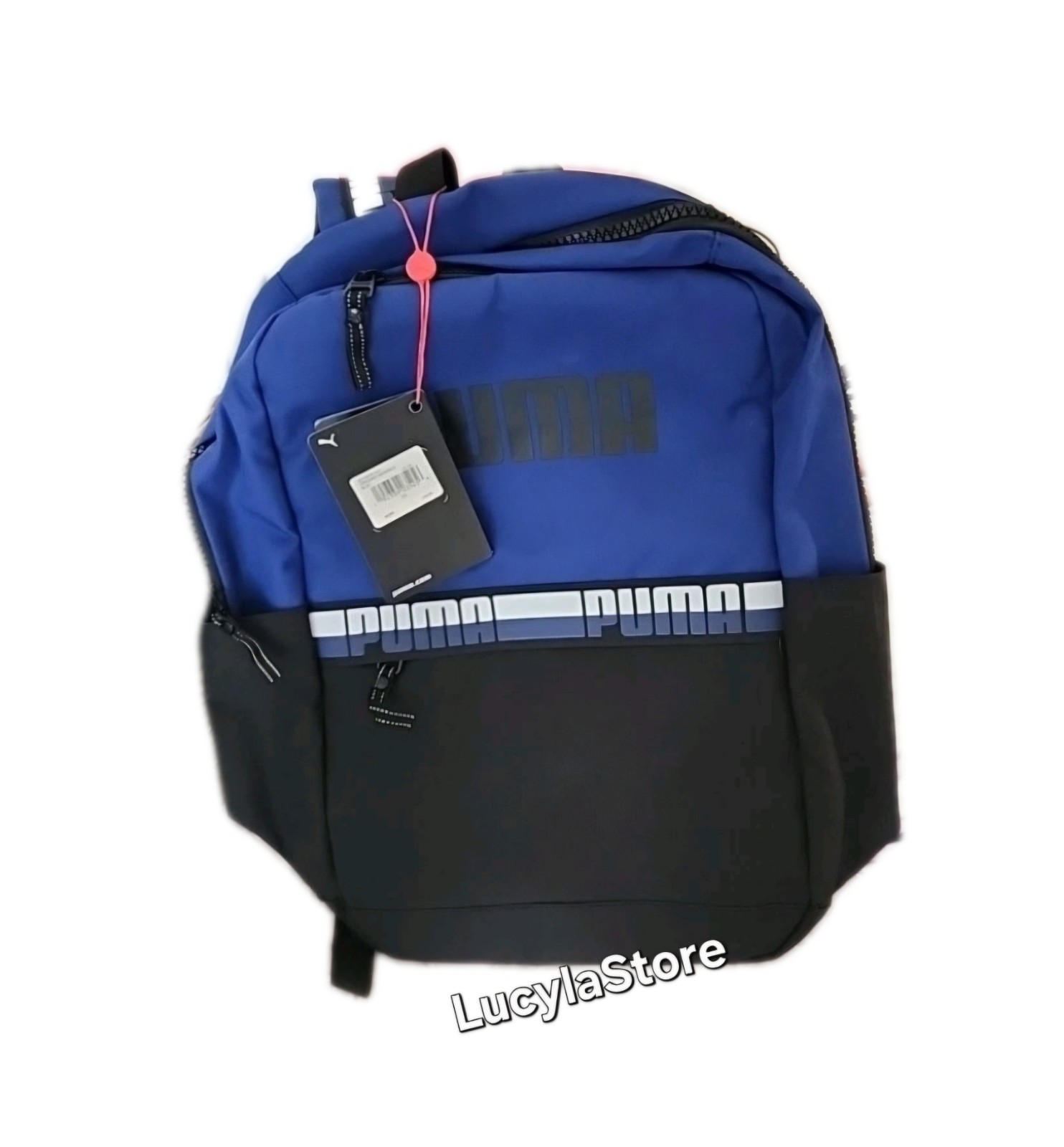 17.5 in Puma Speedway Laptop Backpack Padded Adjustable Shoulder Strap Blue
