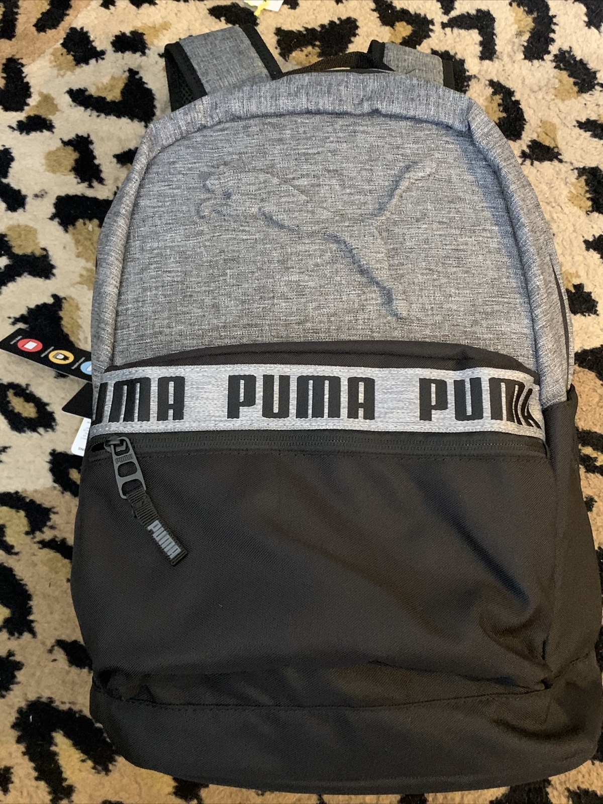 Puma 18.5″ Mixed-Tape Backpack – Black/Gray – NEW with TAGS!