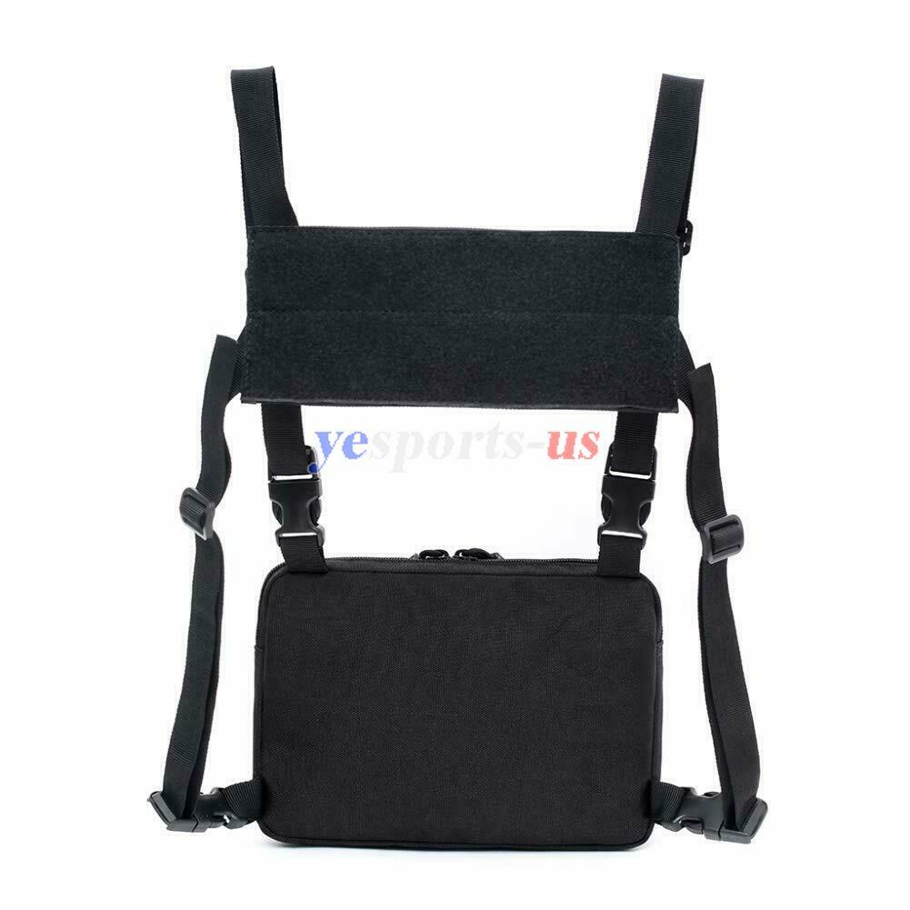 Hunting Combat Chest Rig Bag Tactical Molle Concealed Front Pouch Recon Kit Pack