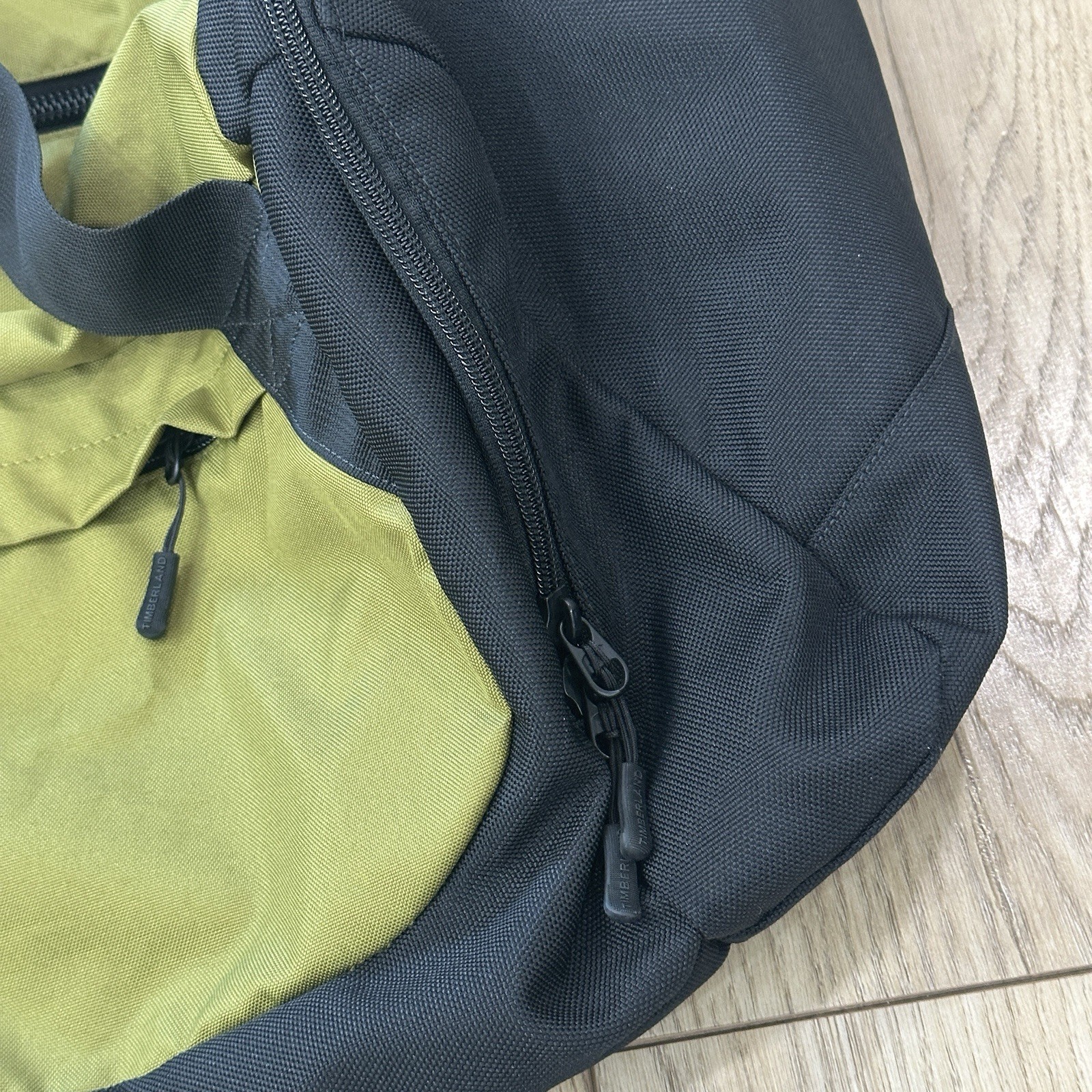 Timberland Olive green and black duffel bag 16x12x10 Inch