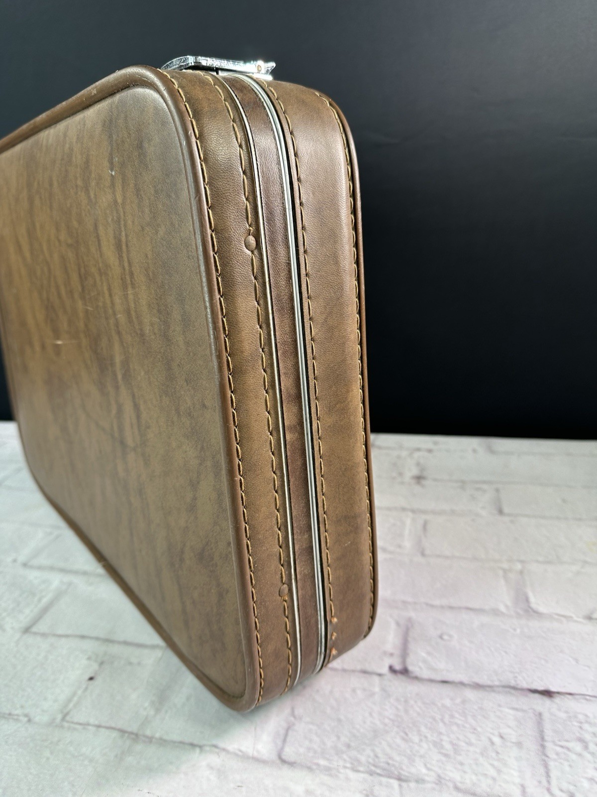 Vintage 1960’s Sears Featherlite Attache Briefcase w/ Band Backstage/Stickers
