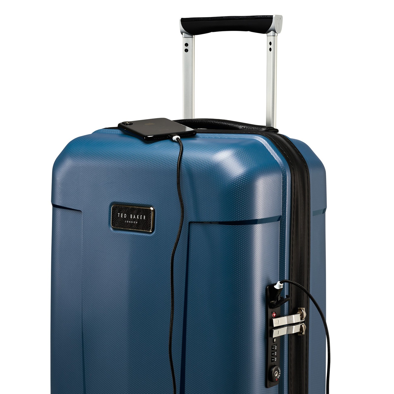 Ted Baker Flying Colours Hardside Trolley 4 Wheel Spinner, 20 Inch Carry On U1