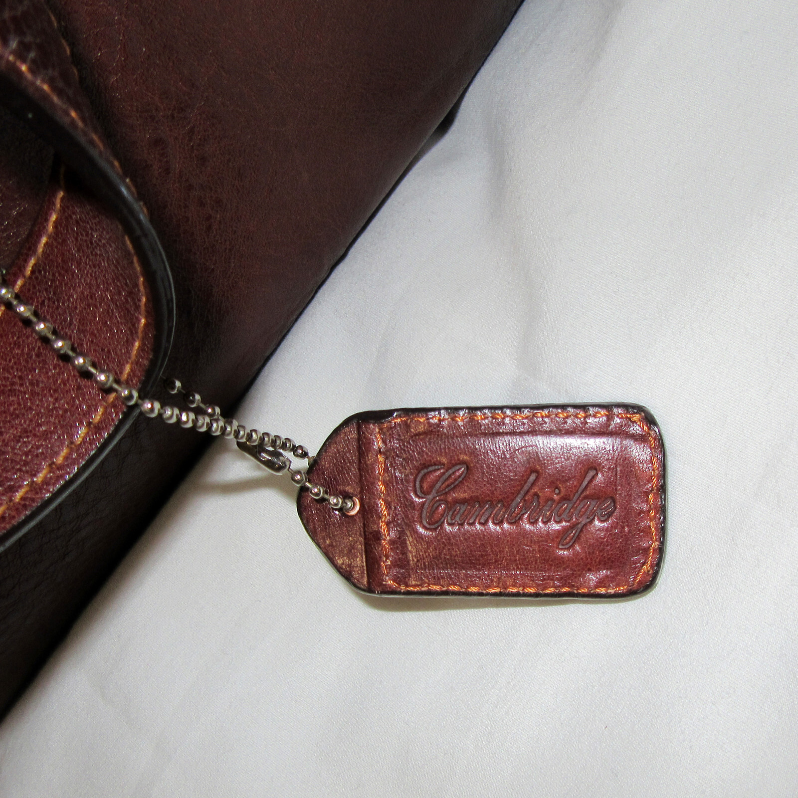 CAMBRIDGE ™ Deep Brown Top Grade LEATHER Professional Business Travel Bag – NEW