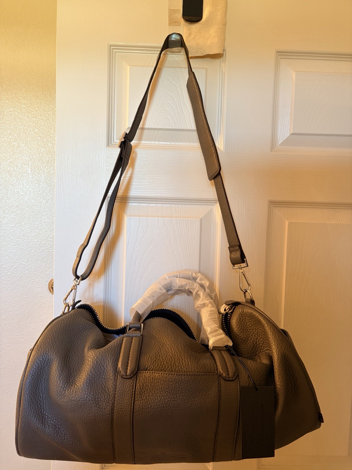 New URI MINKOFF Weekender Leather Duffle Bag