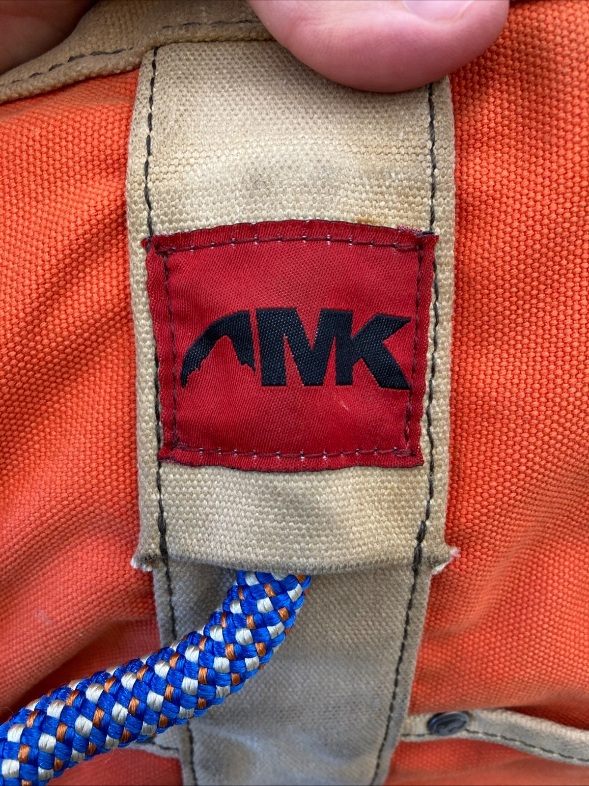 VINTAGE MOUNTAIN KHAKIS_HERITAGE CANVAS_RUCKSACK/GEAR BAG_HARVEST ORANGE & KHAKI