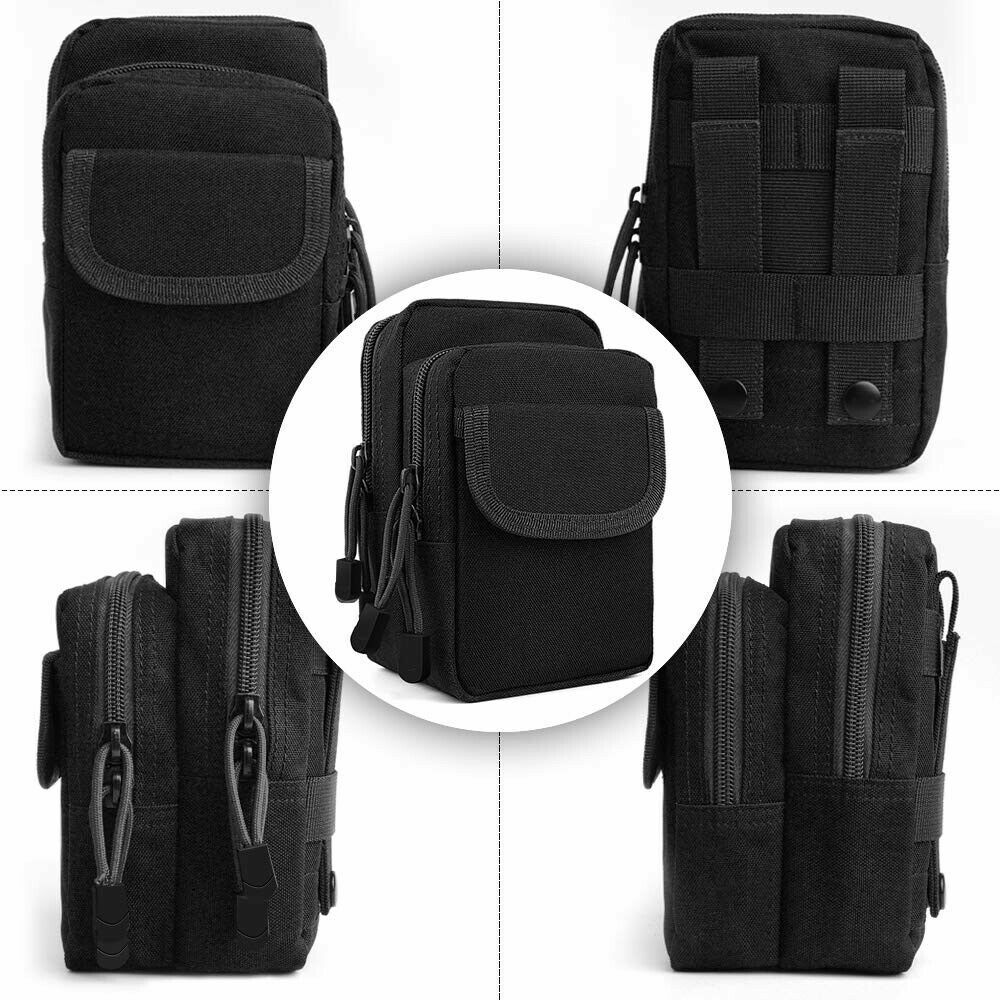 Tactical Molle Pouch Belt Waist Pack Bag Military Waist Fanny Pack Outdoor USA