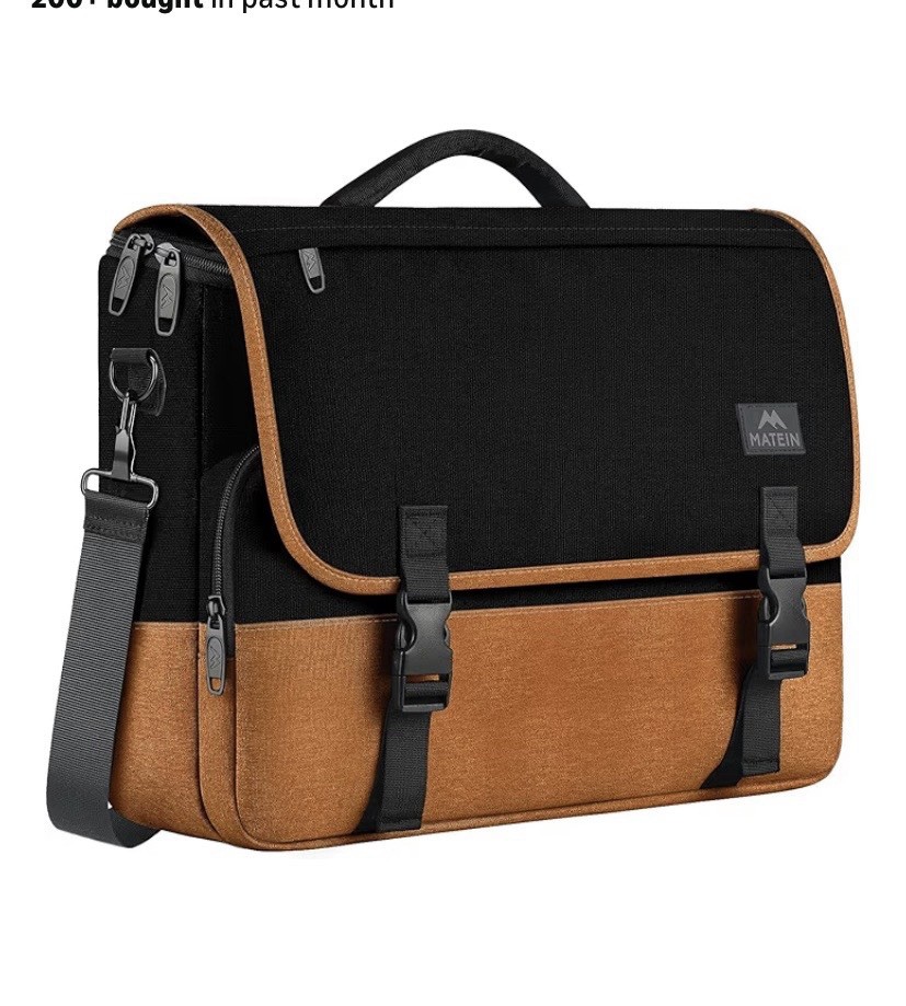 MATEIN Messenger Bag, Briefcases Lightweight Waterproof Laptop Bag 15.6 Inch,