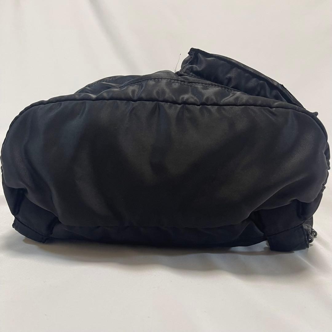 PORTER TANKER Backpack Nylon Black Used 37.5cm 28 to 32cm Authentic