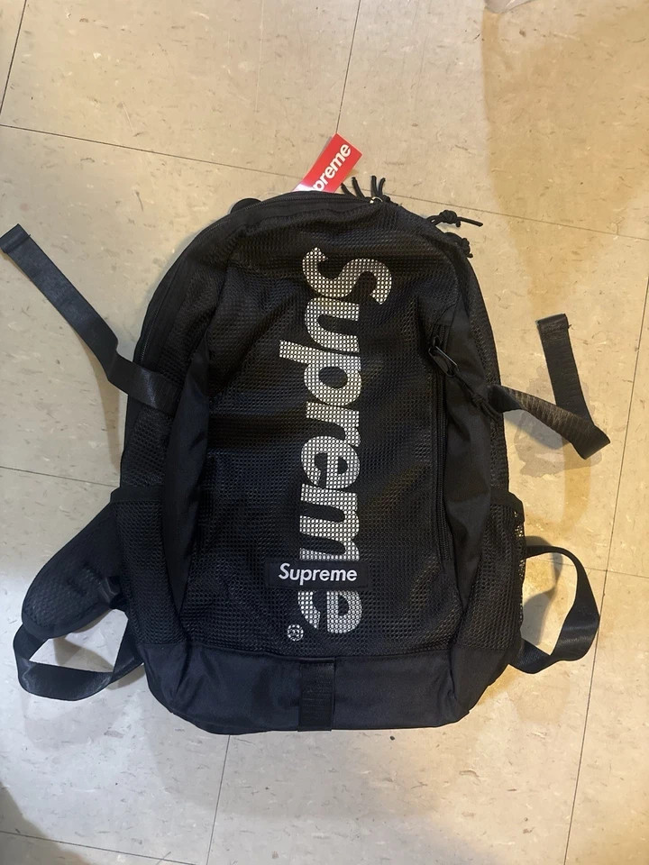 Supreme Mesh Backpack SS20 Black One Size Backpack Bag